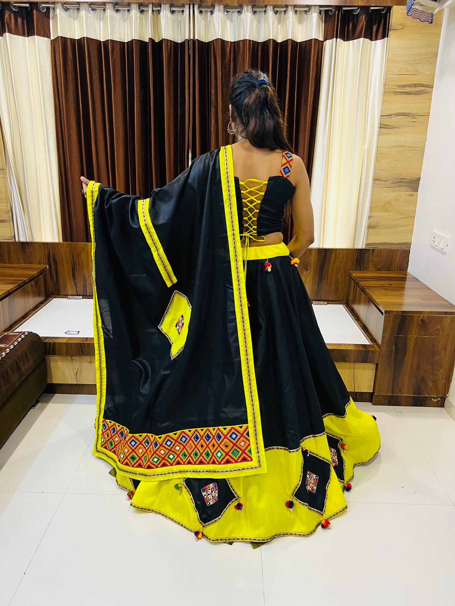 New Semi Stitiched Lehenga Choli