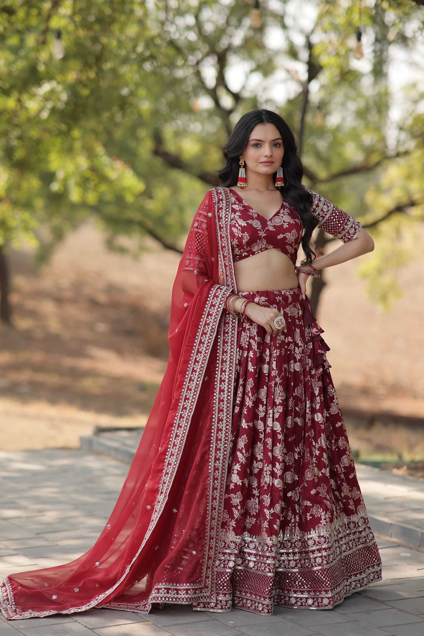 New Semi Stitiched Lehenga Choli