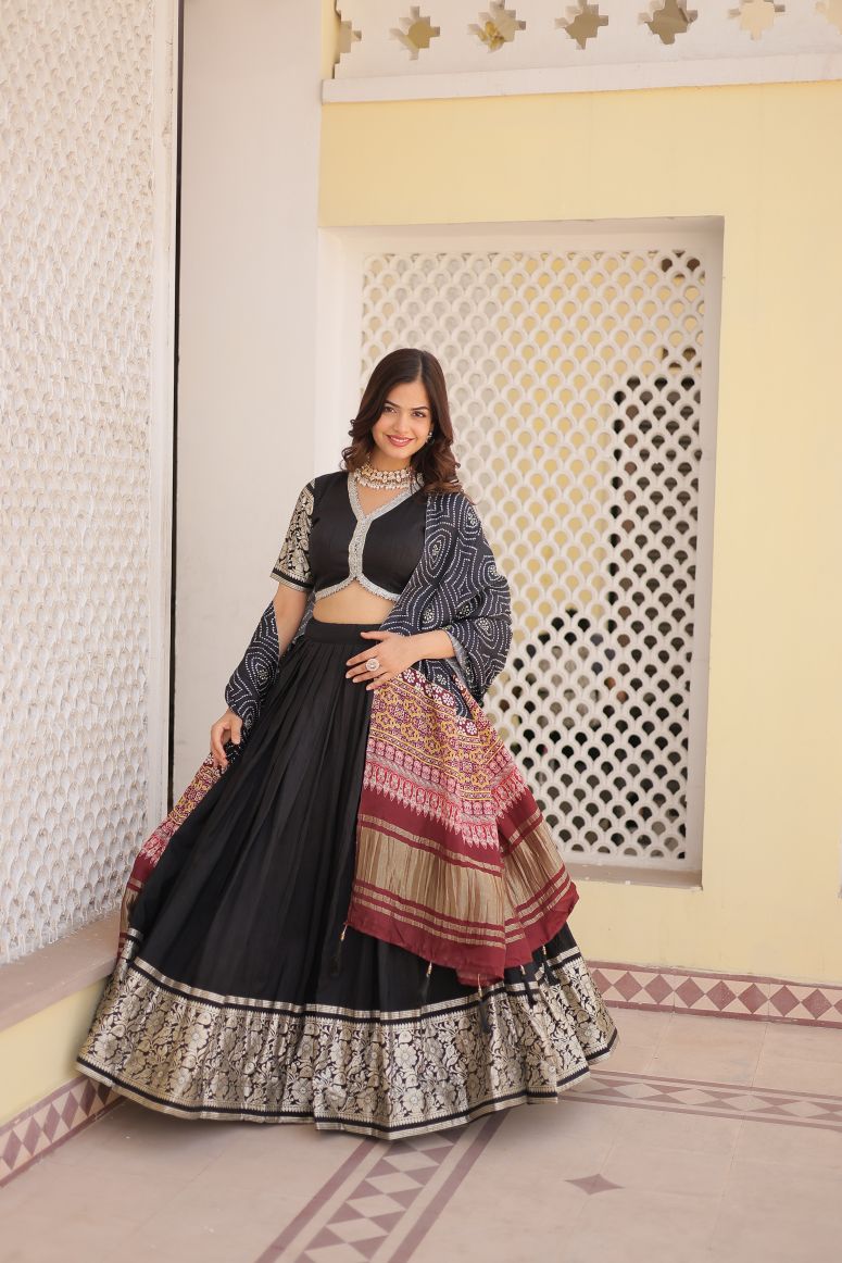 New Semi Stitiched Lehenga Choli