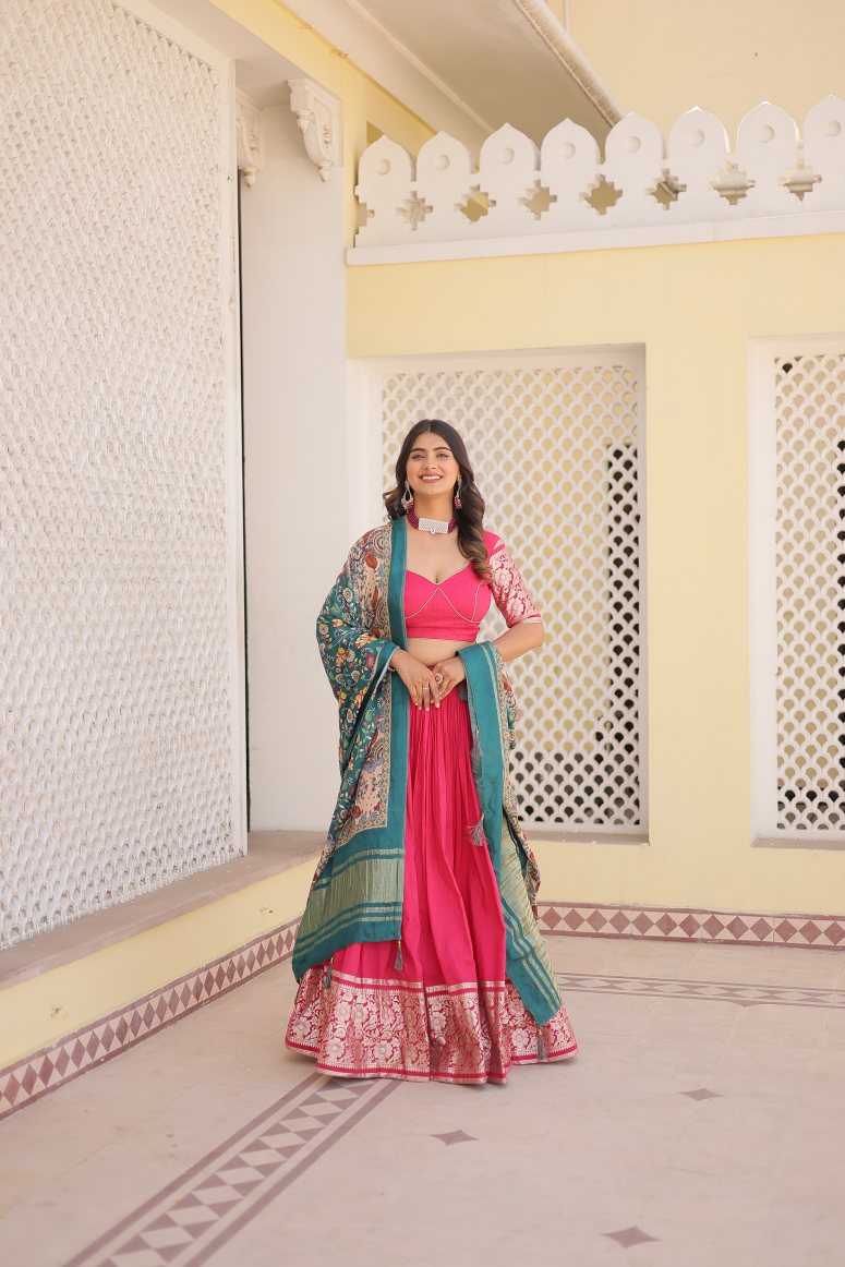 New Semi Stitiched Lehenga Choli