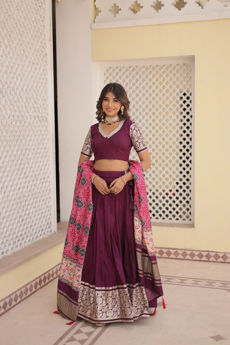 New Semi Stitiched Lehenga Choli