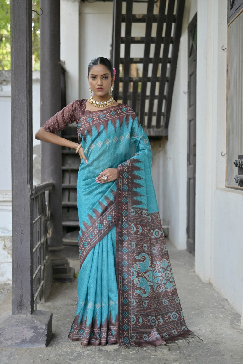 Tussar Silk Saree