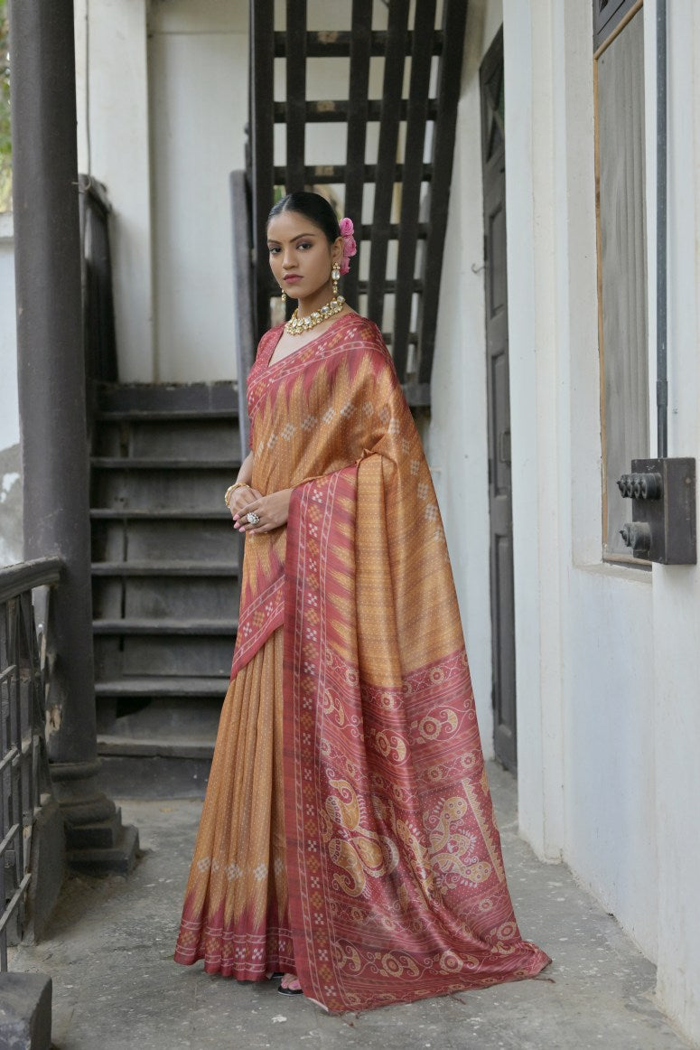 Tussar Silk Saree