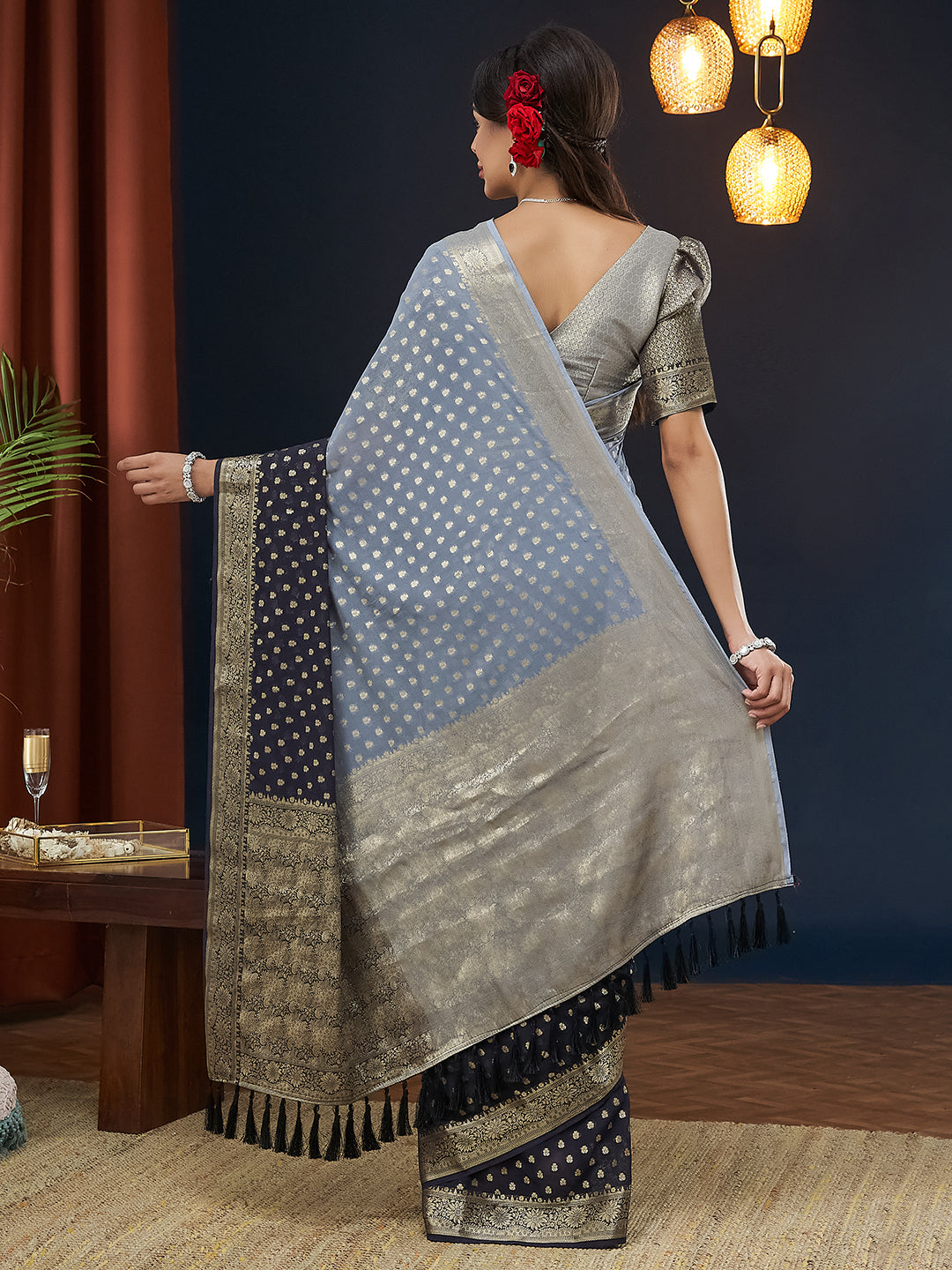 Georgette Silk Saree