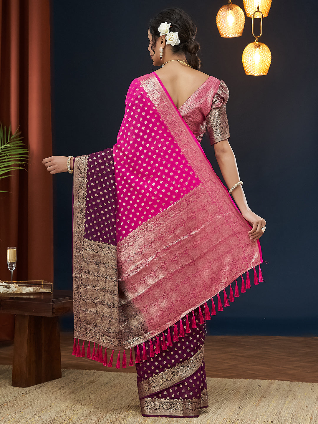 Georgette Silk Saree