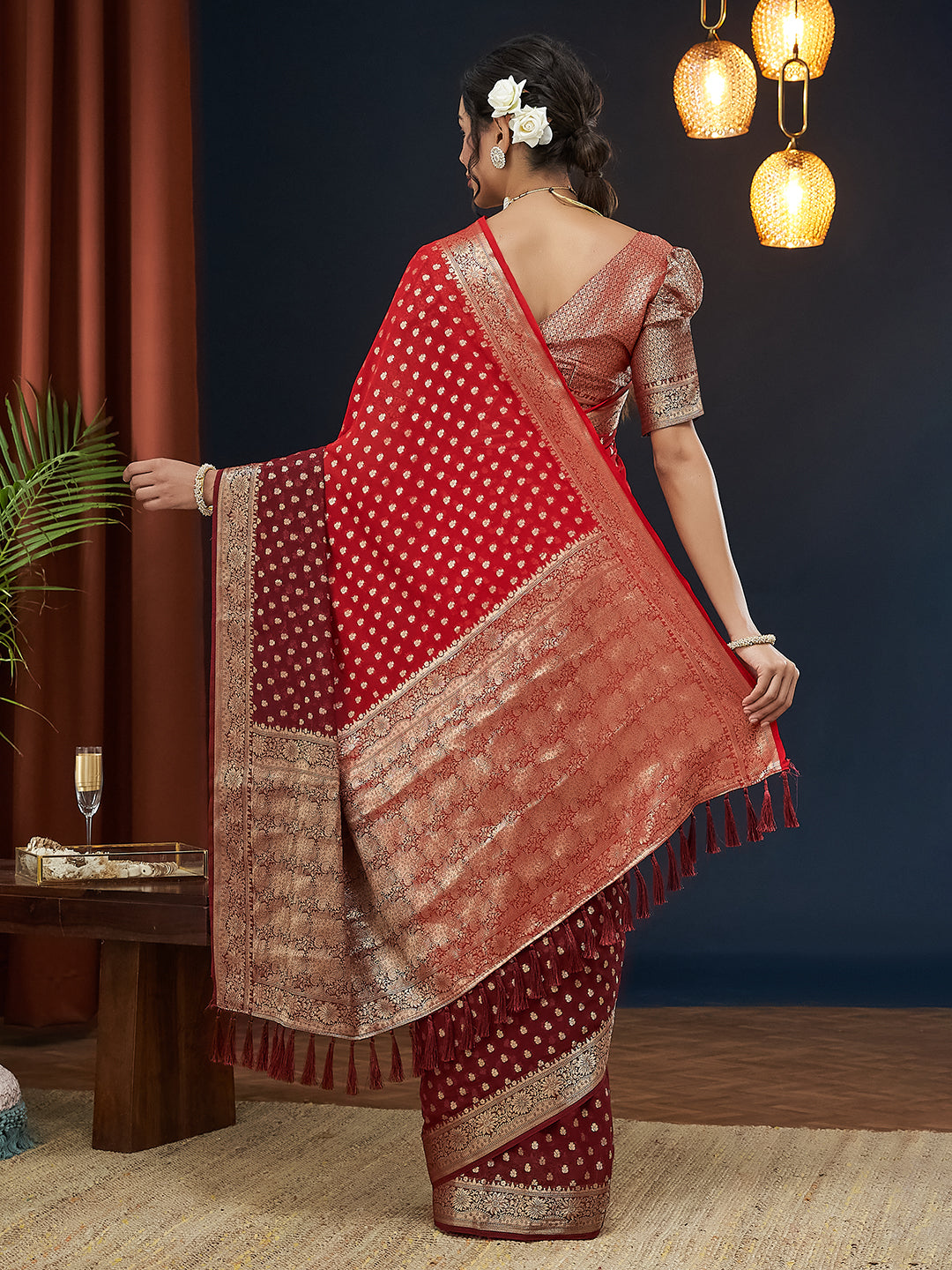 Georgette Silk Saree