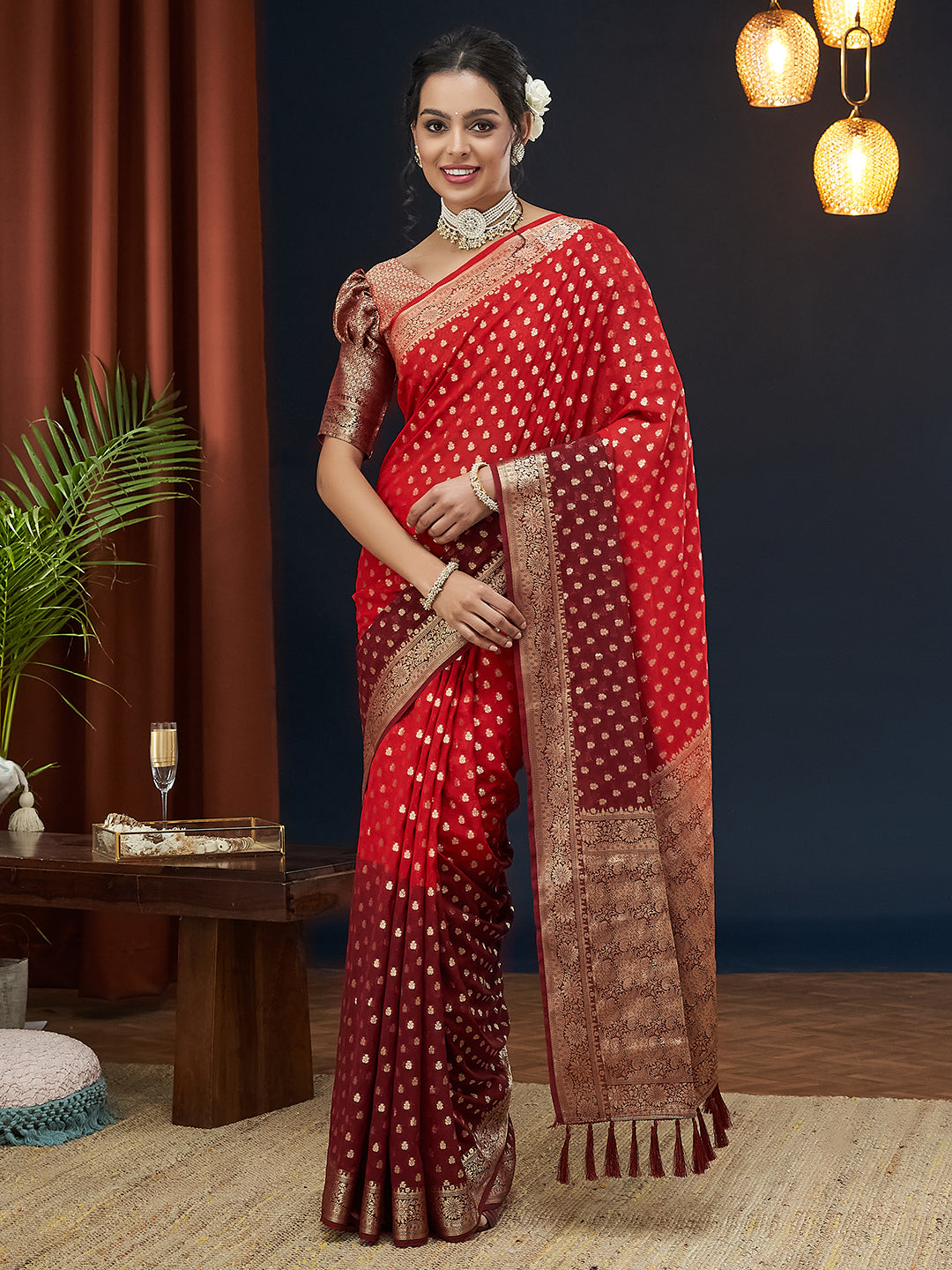 Georgette Silk Saree