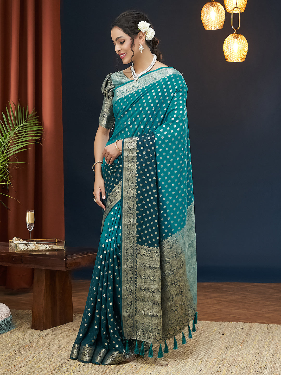 Georgette Silk Saree