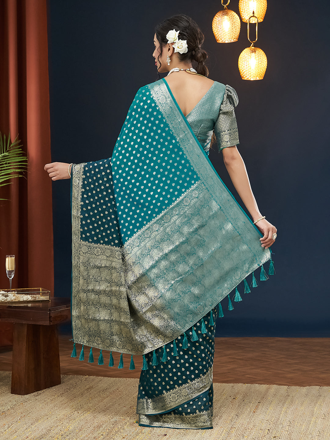 Georgette Silk Saree