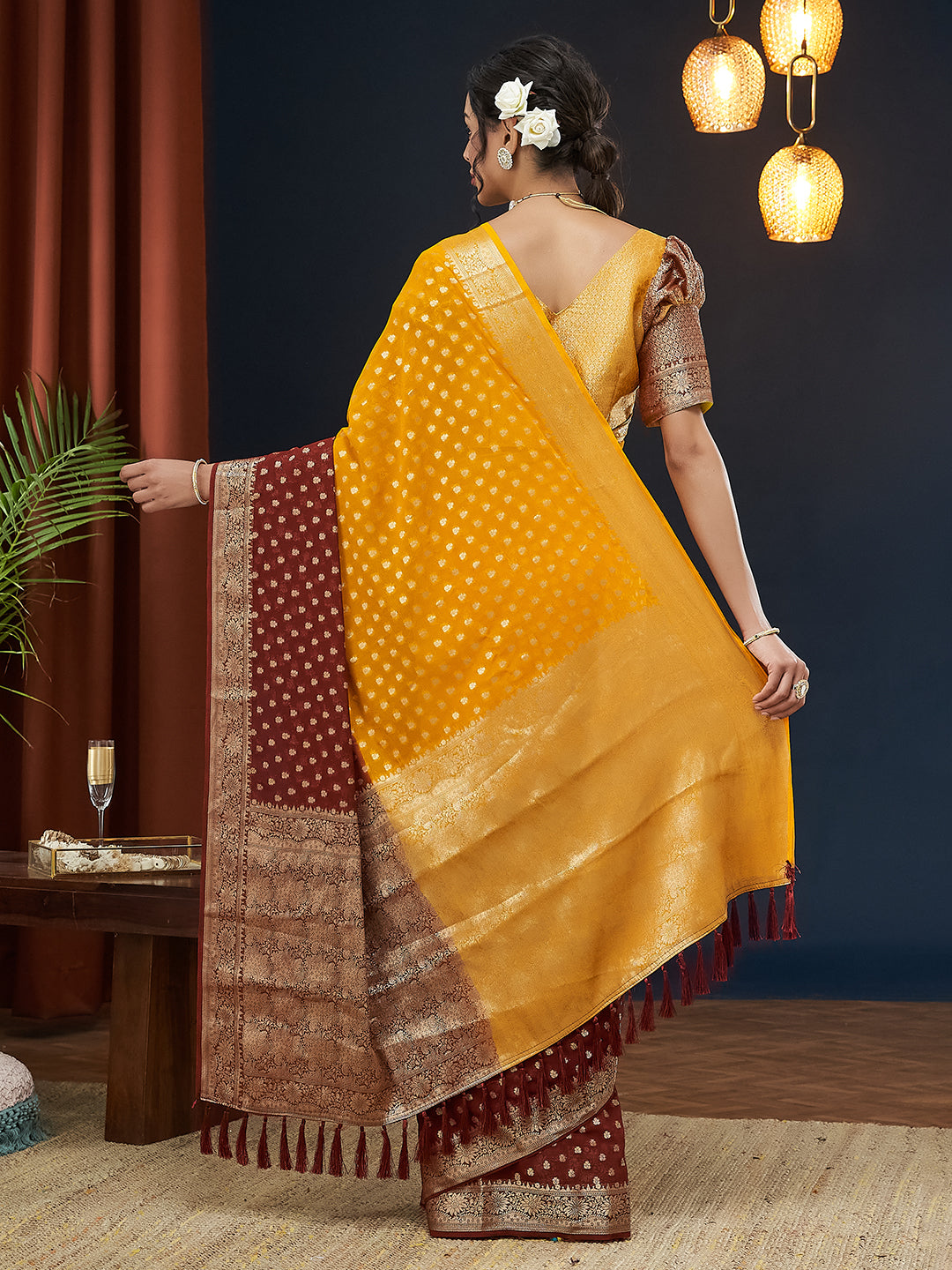 Georgette Silk Saree