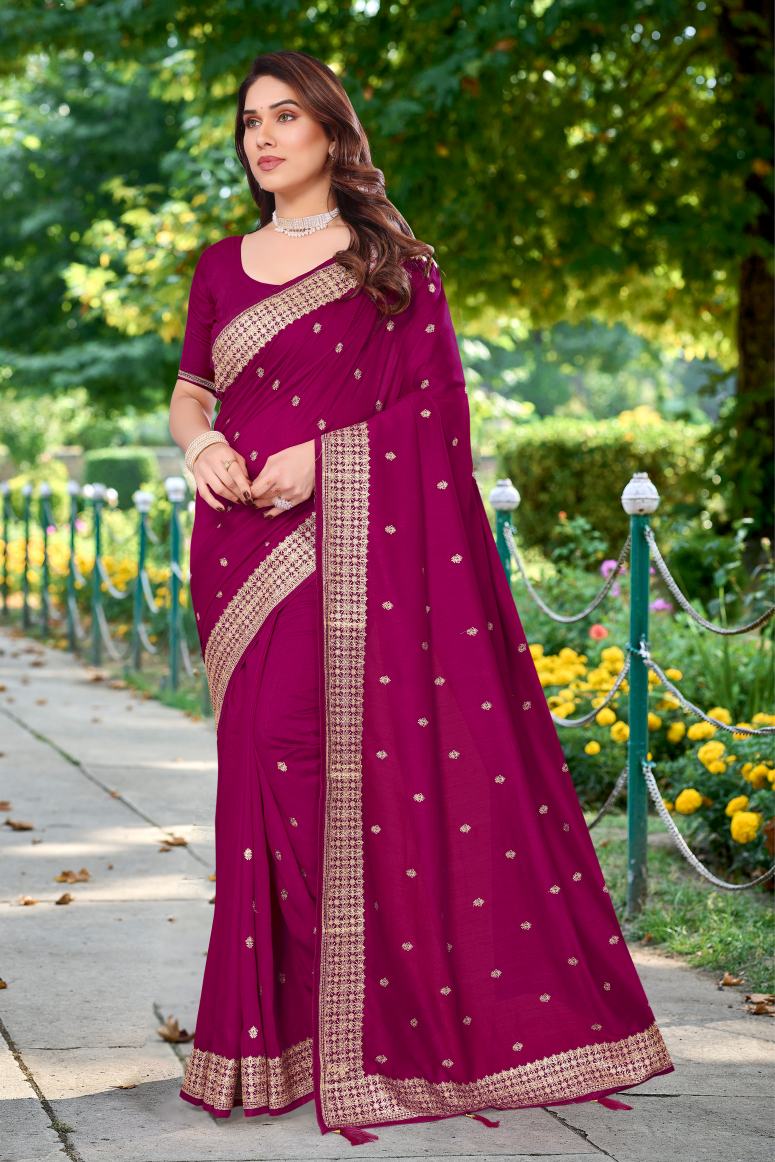 Catalog Designer Embroidery Work Saree