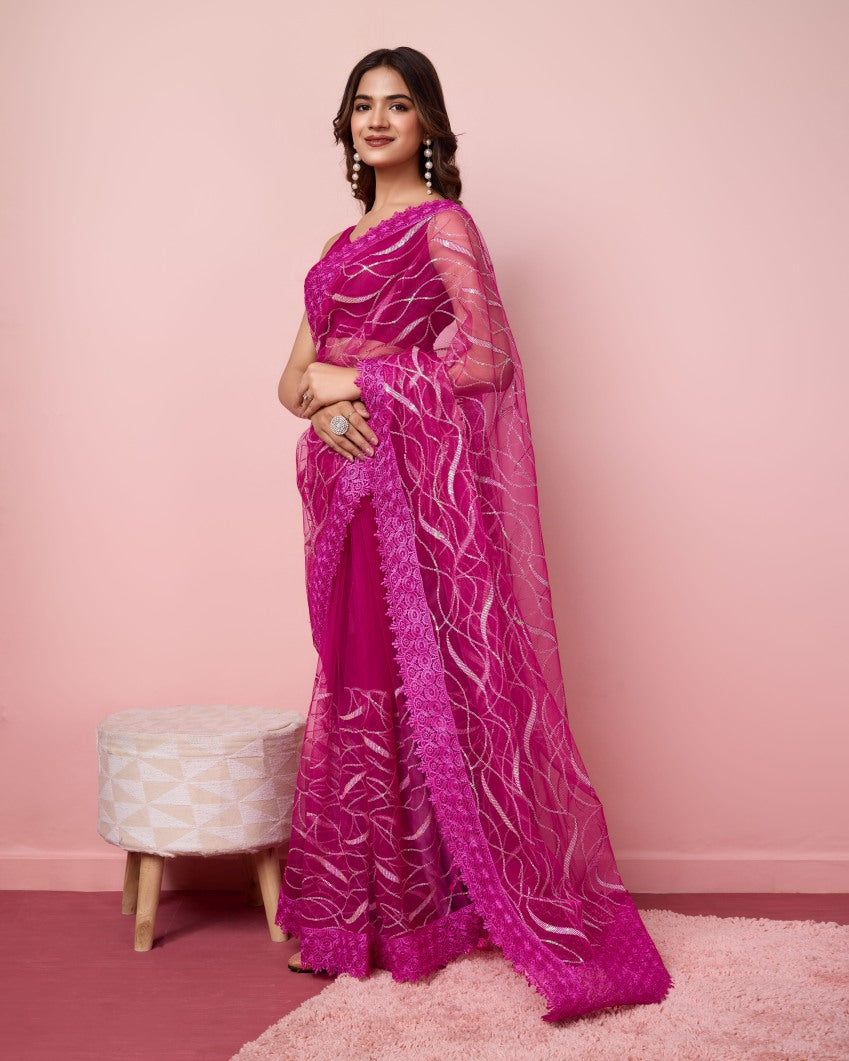 Catalog Designer Embroidery Work Saree