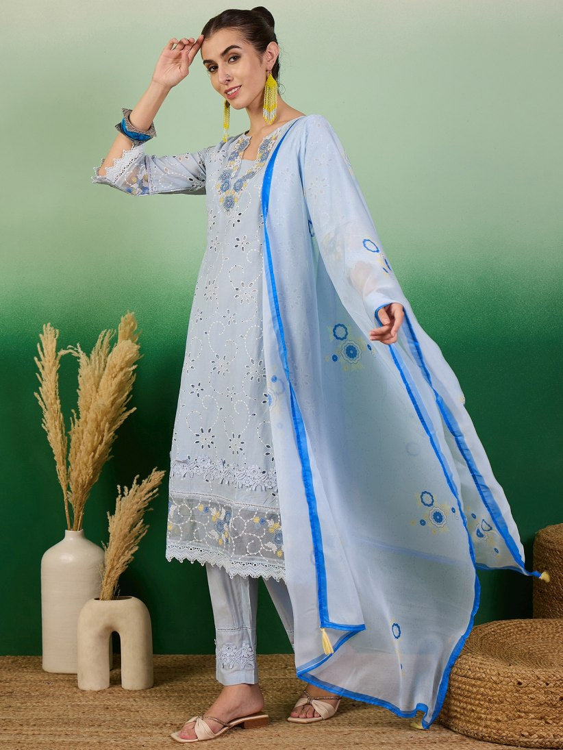 New Cotton Kurti With Duppatta