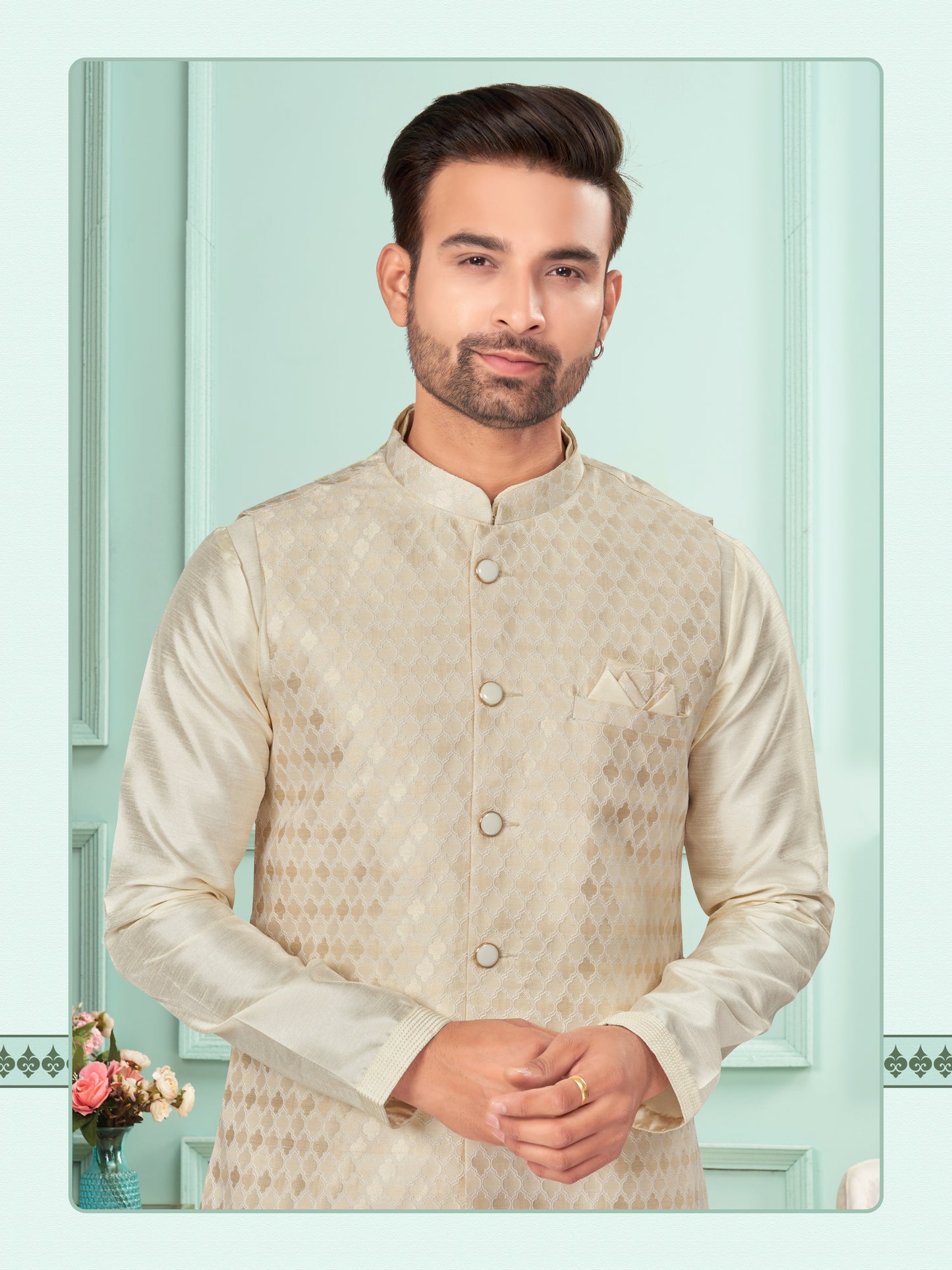 Kurta Pyjama With Jacket