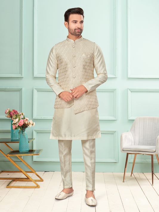 Kurta Pyjama With Jacket