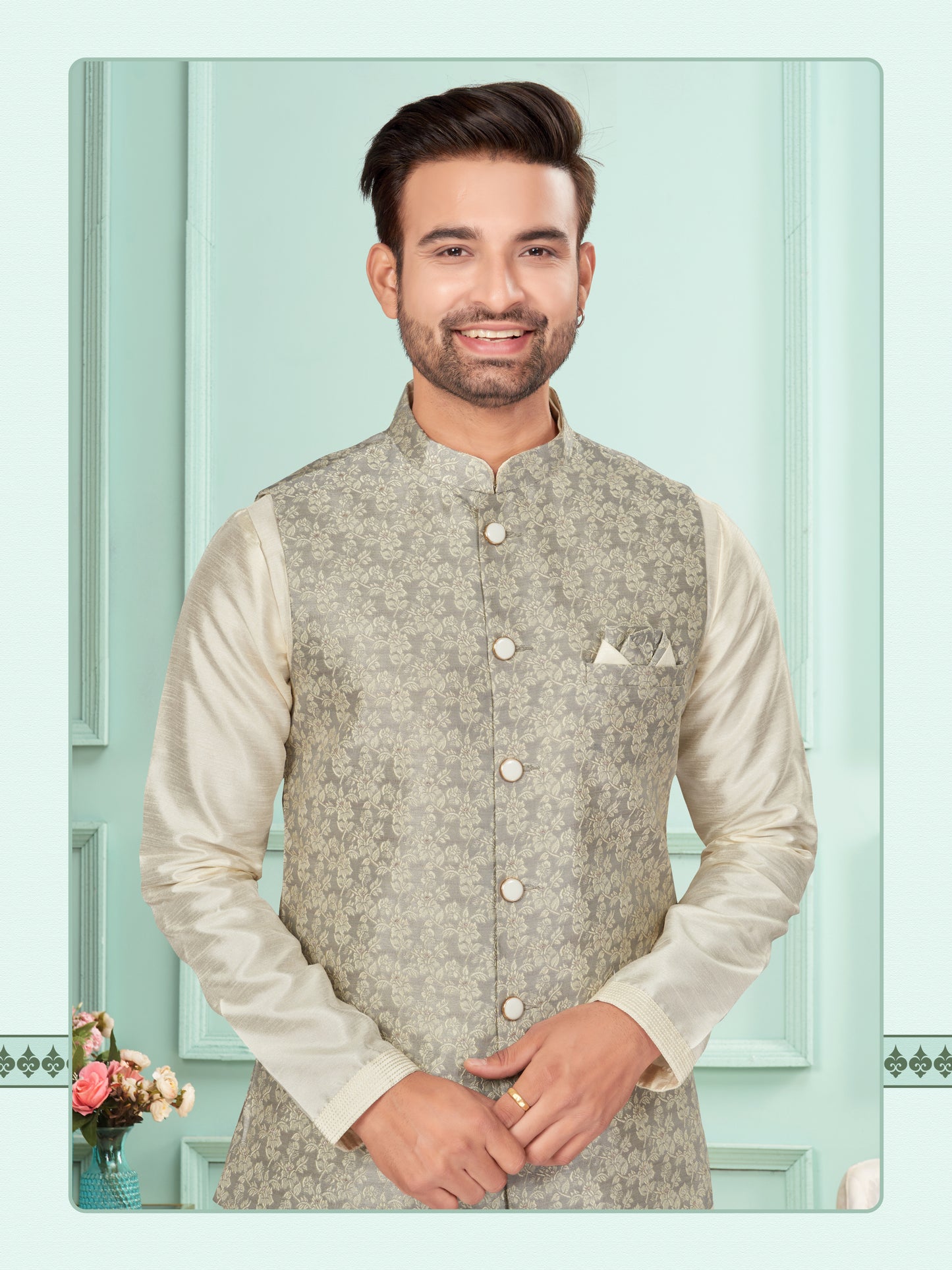 Kurta Pyjama With Jacket