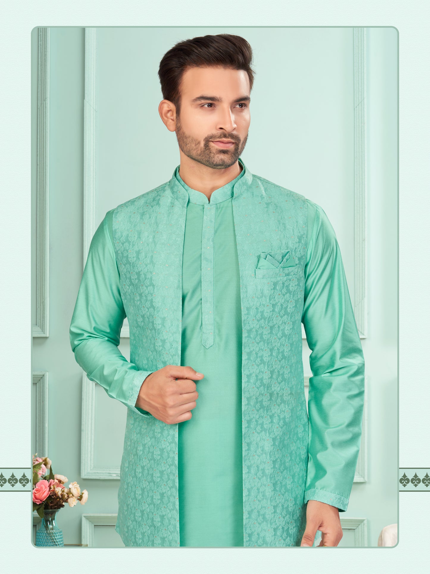 Kurta Pyjama With Jacket