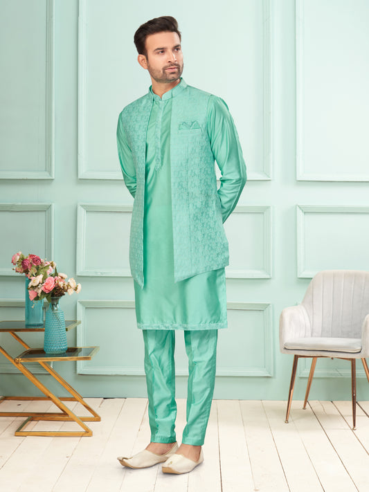 Kurta Pyjama With Jacket