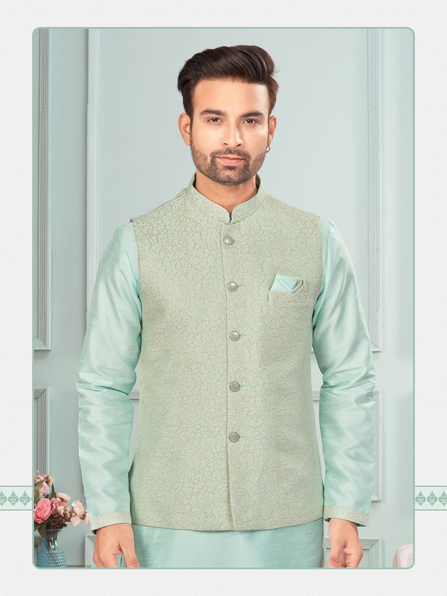 Kurta Pyjama With Jacket