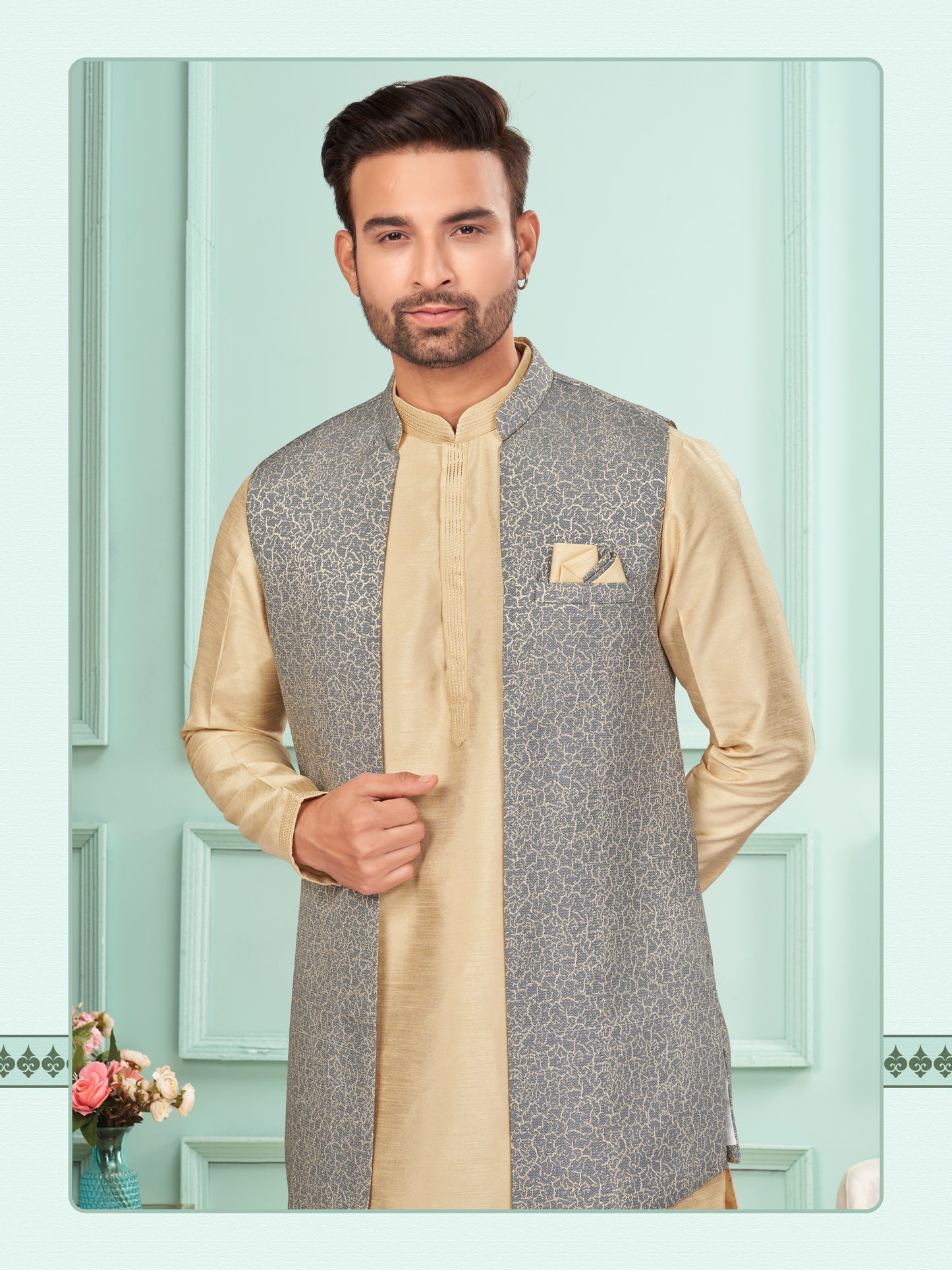 Kurta Pyjama With Jacket