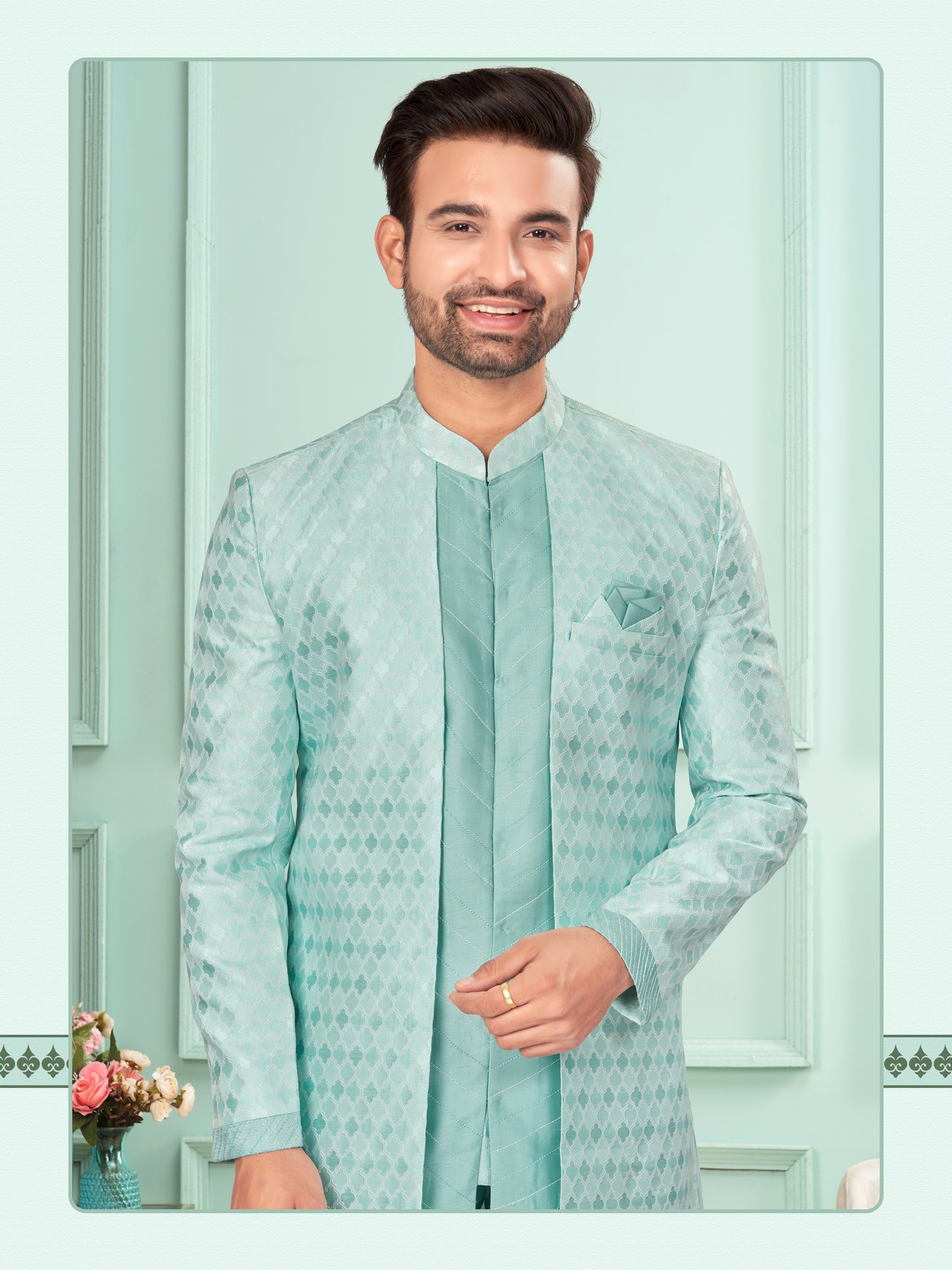 Kurta Pyjama With Jacket