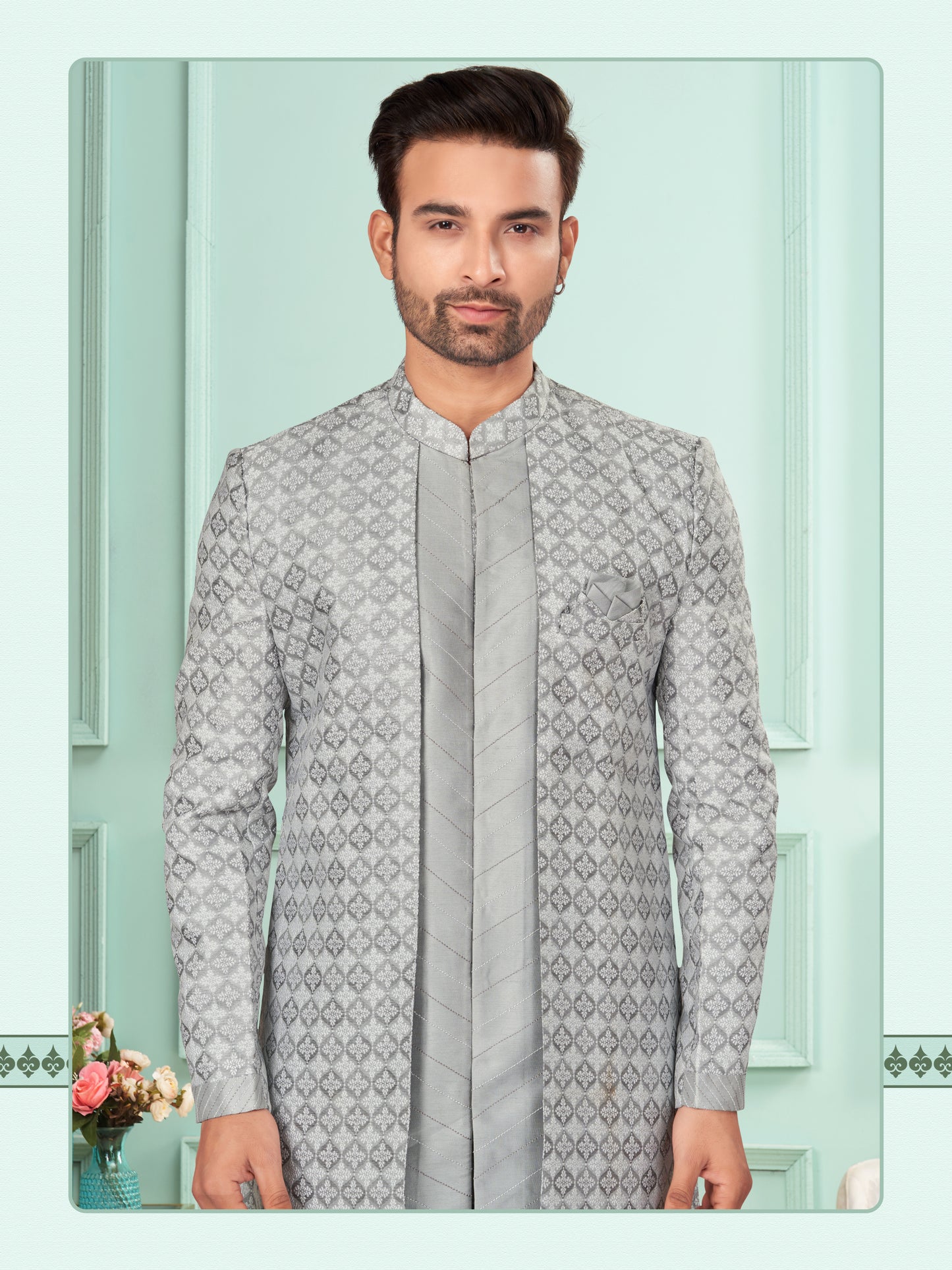 Kurta Pyjama With Jacket