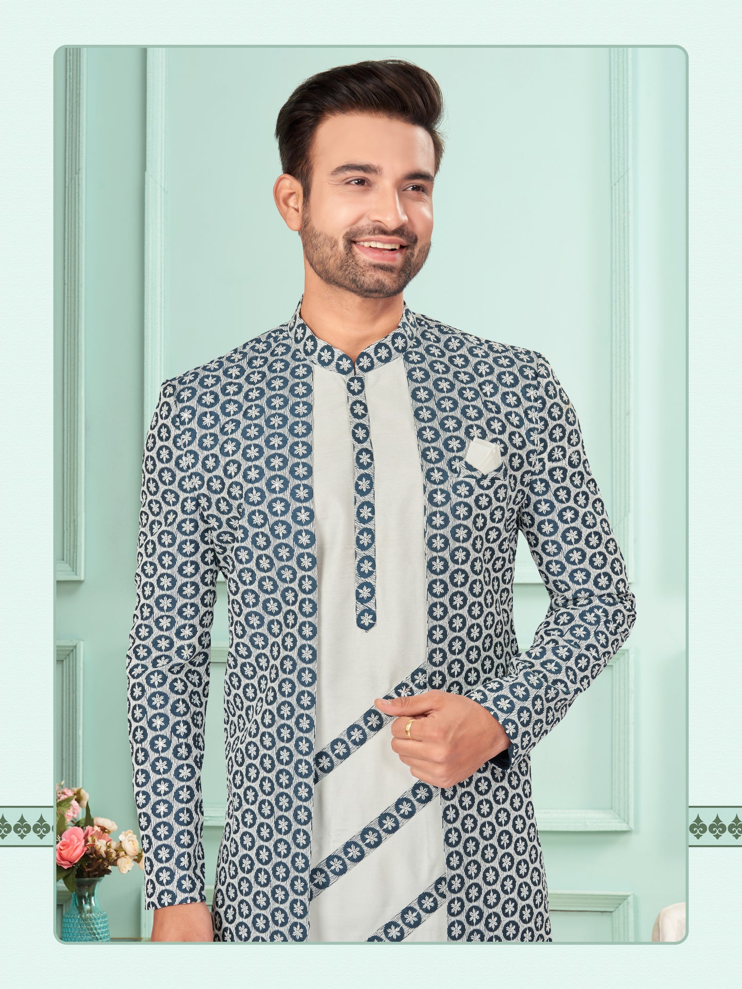 Kurta Pyjama With Jacket