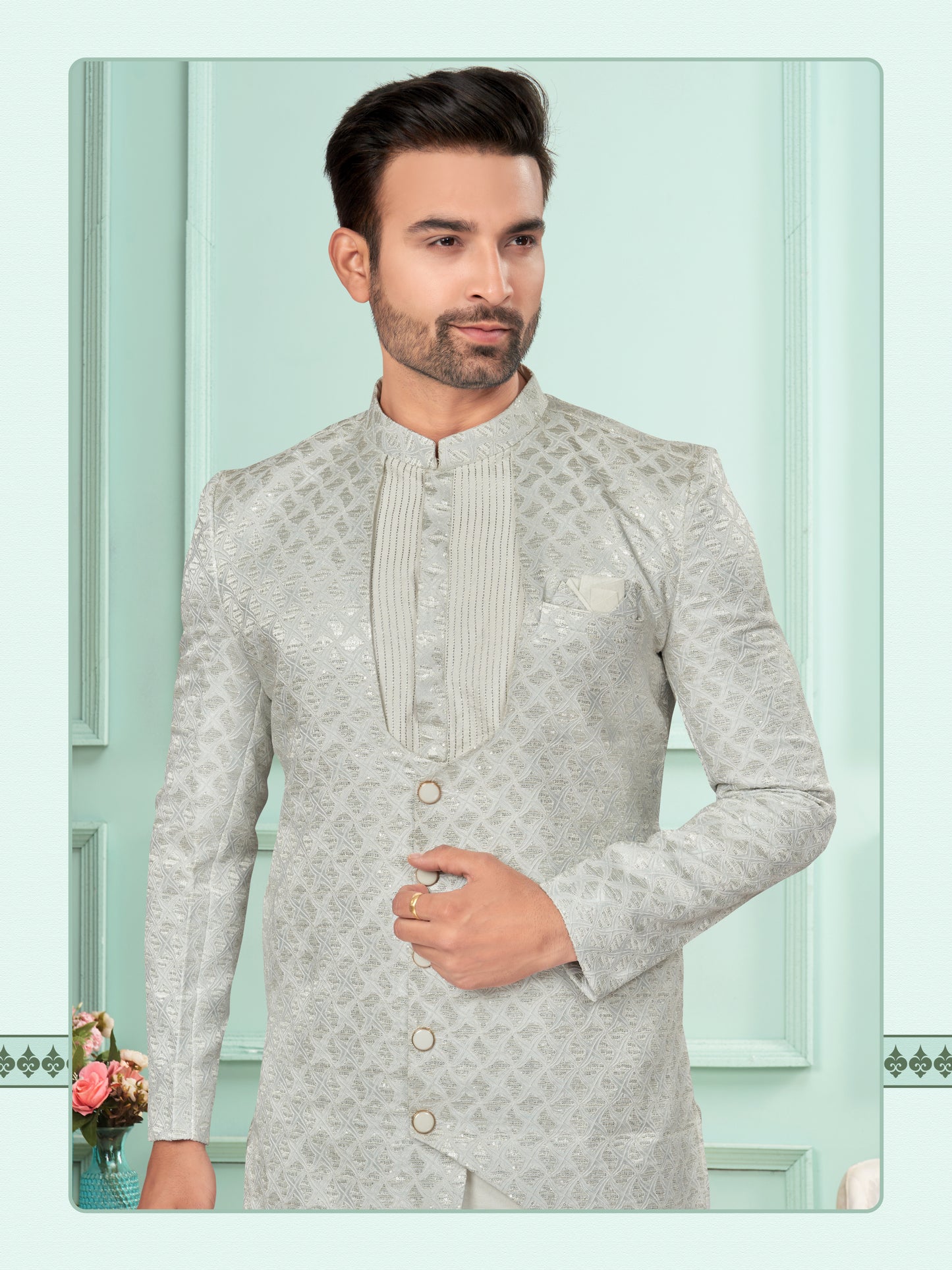 Kurta Pyjama With Jacket