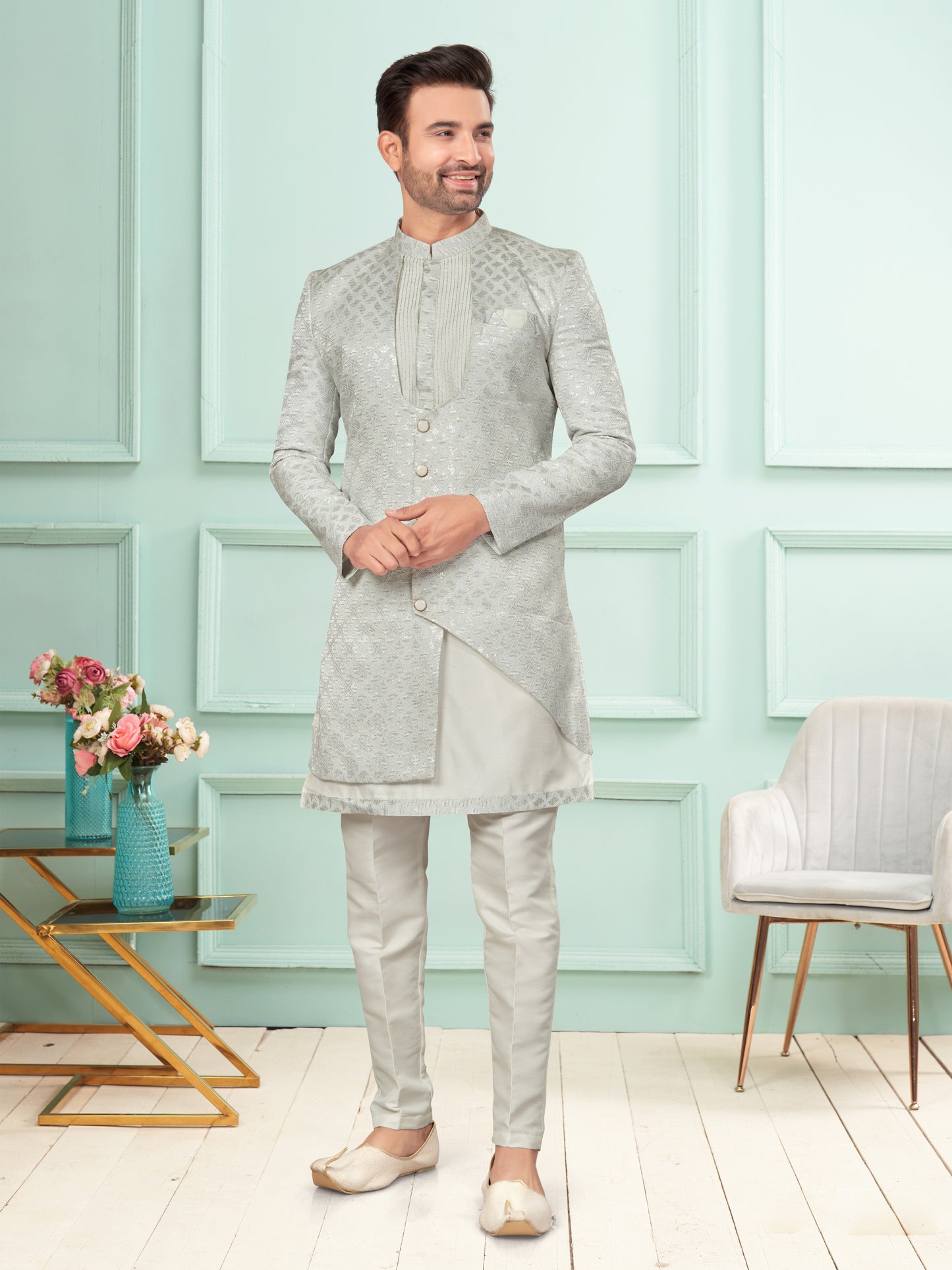 Kurta Pyjama With Jacket