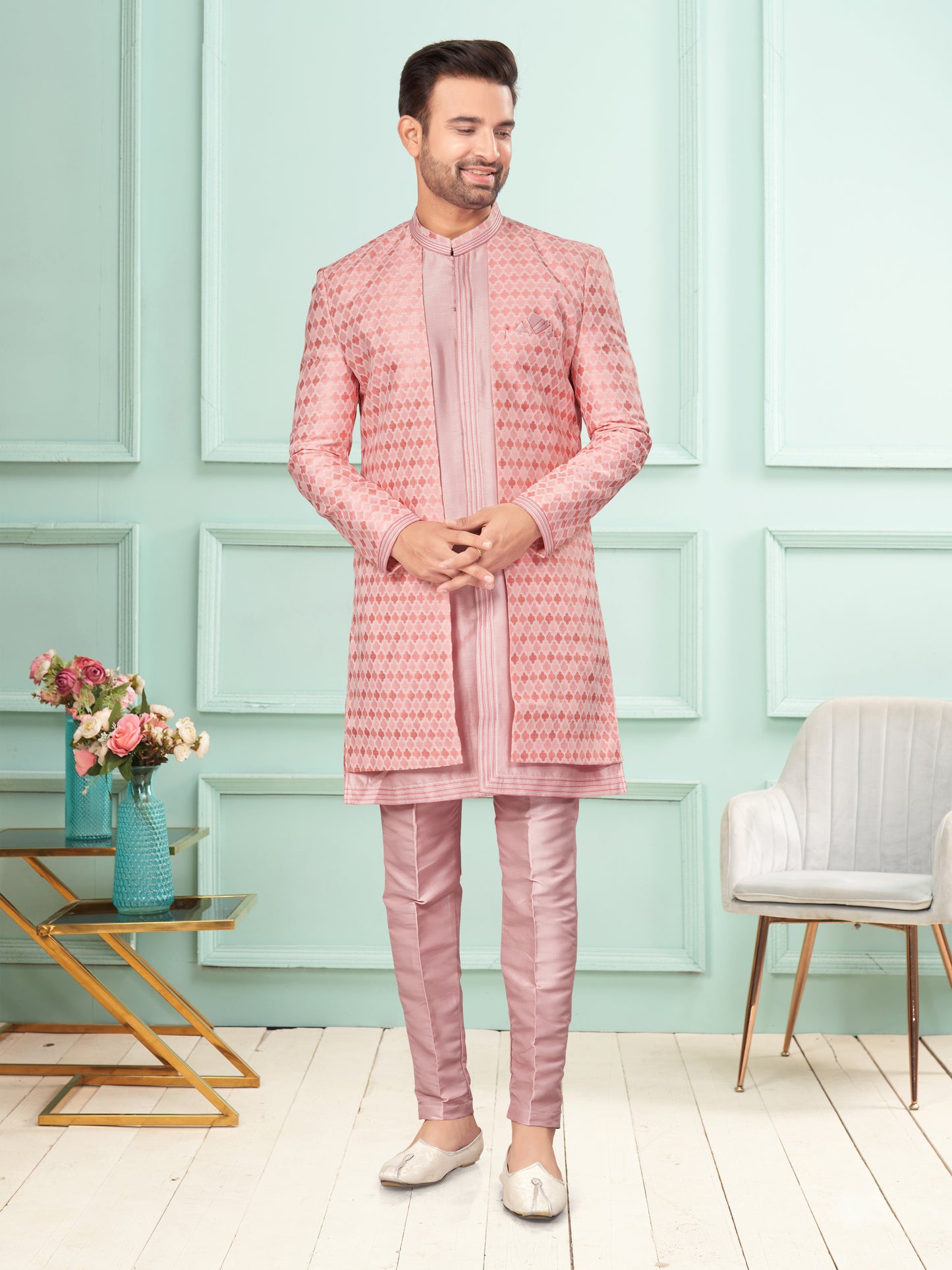 Kurta Pyjama With Jacket