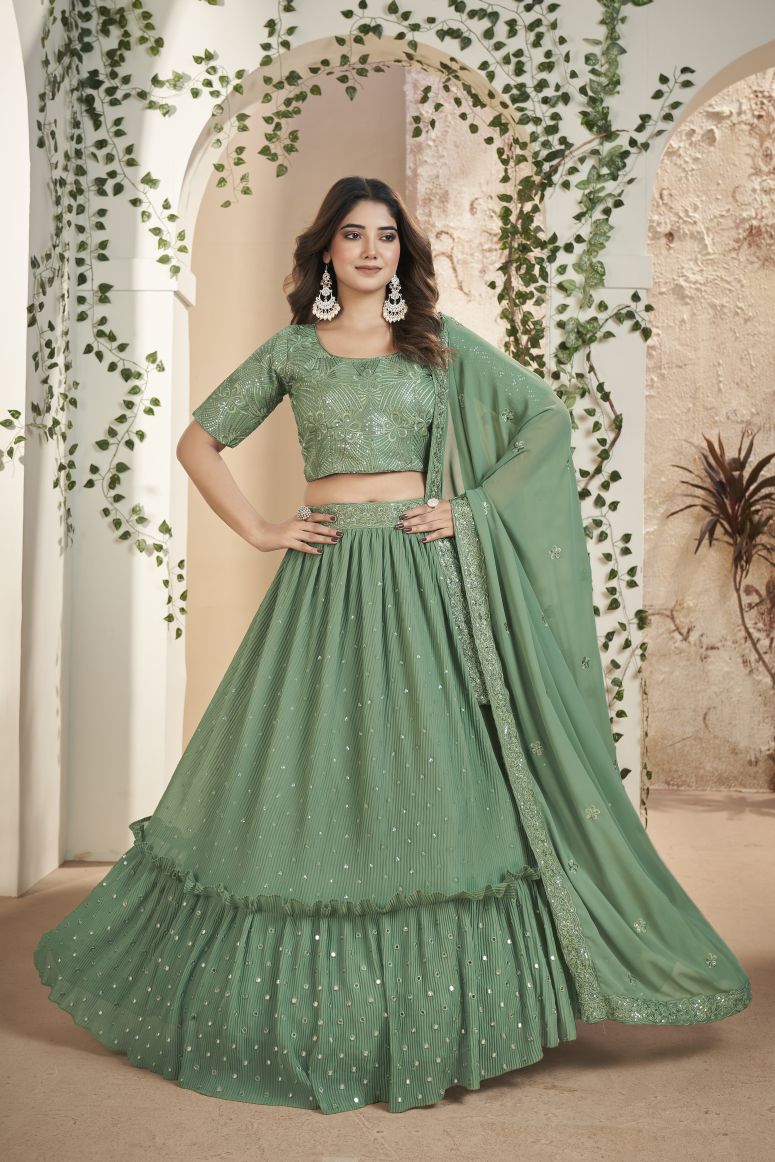 New Semi Stitiched Lehenga Choli