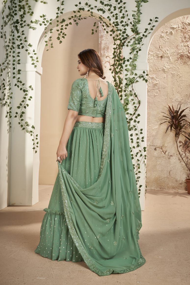 New Semi Stitiched Lehenga Choli