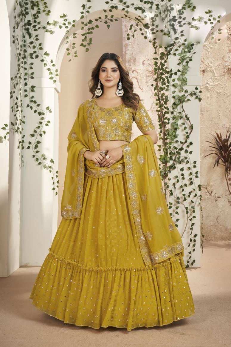 New Semi Stitiched Lehenga Choli