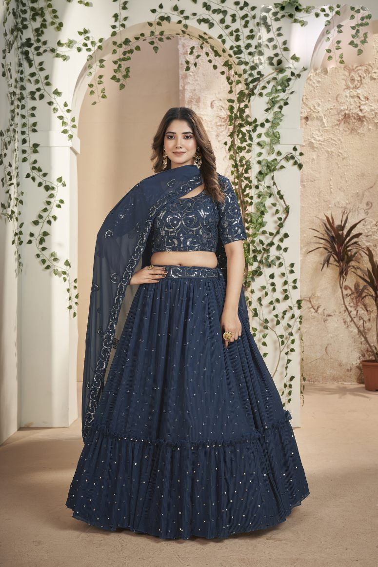 New Semi Stitiched Lehenga Choli