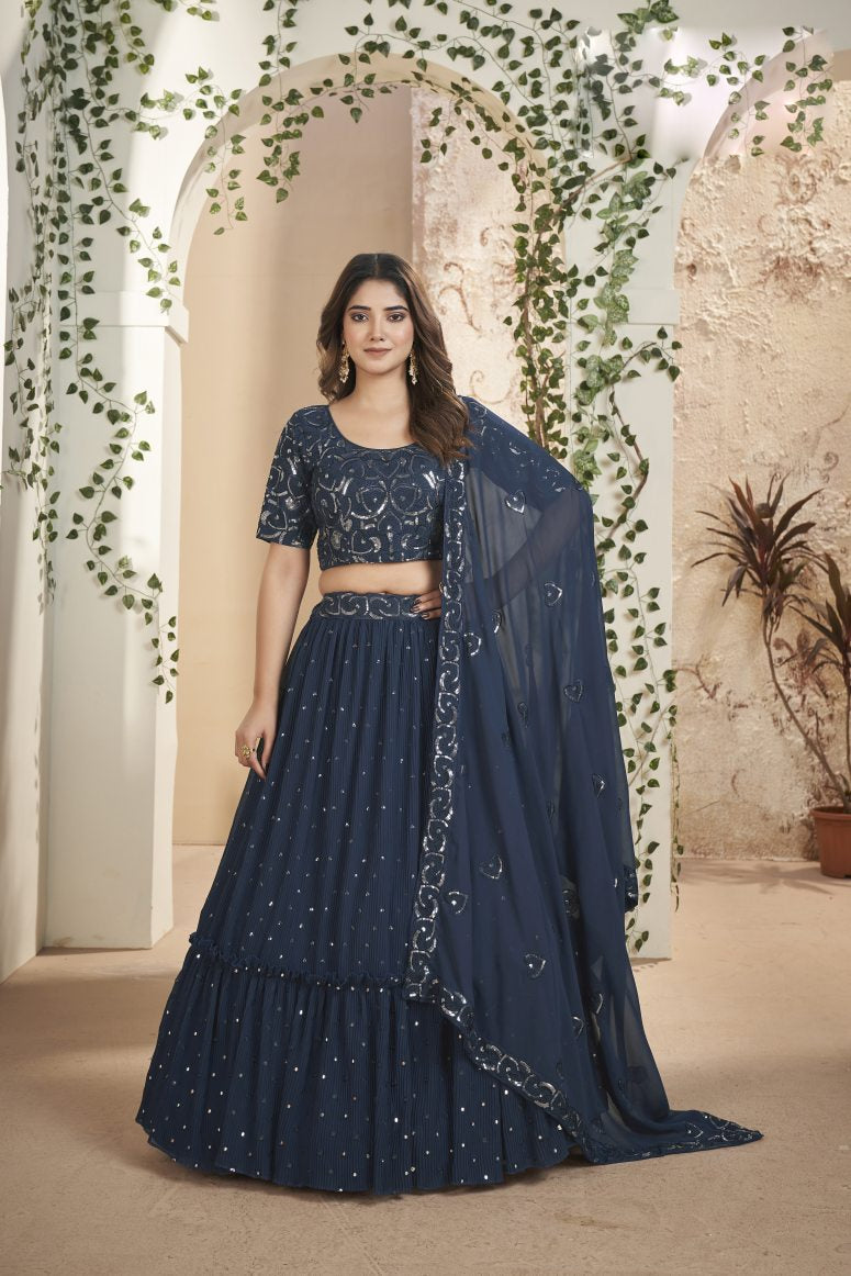 New Semi Stitiched Lehenga Choli