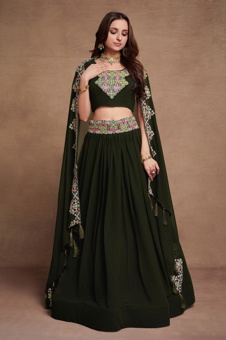 New Semi Stitiched Lehenga Choli