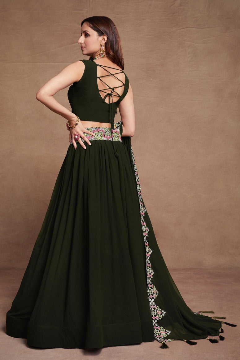 New Semi Stitiched Lehenga Choli