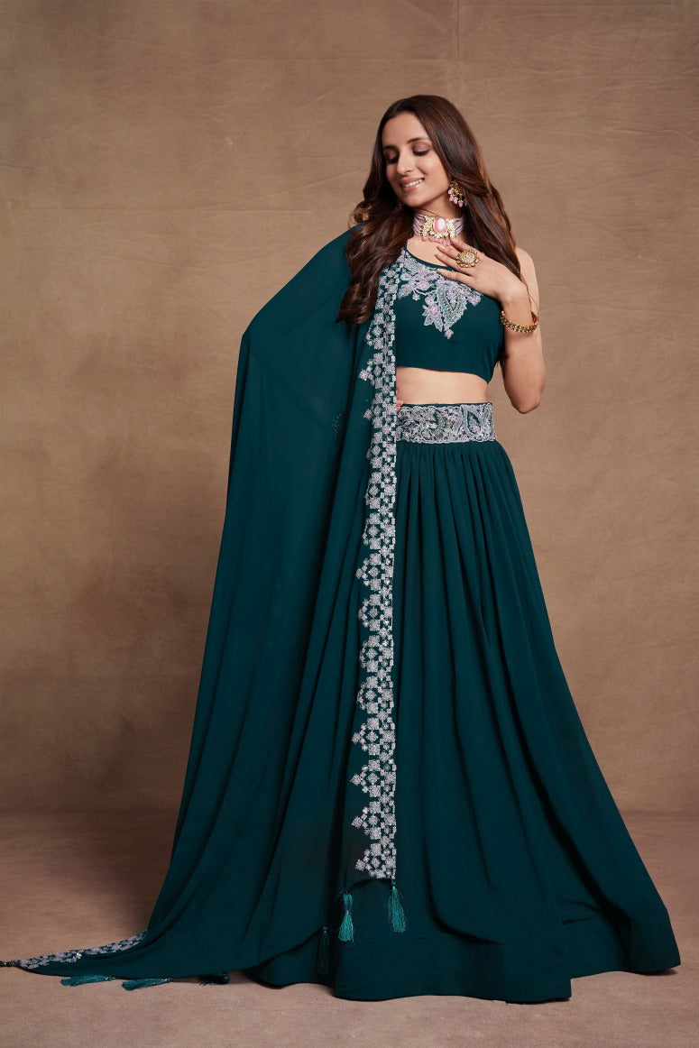 New Semi Stitiched Lehenga Choli