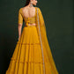 New Semi Stitiched Georgette Lehenga Choli