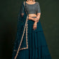 New Semi Stitiched Georgette Lehenga Choli