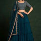 New Semi Stitiched Georgette Lehenga Choli