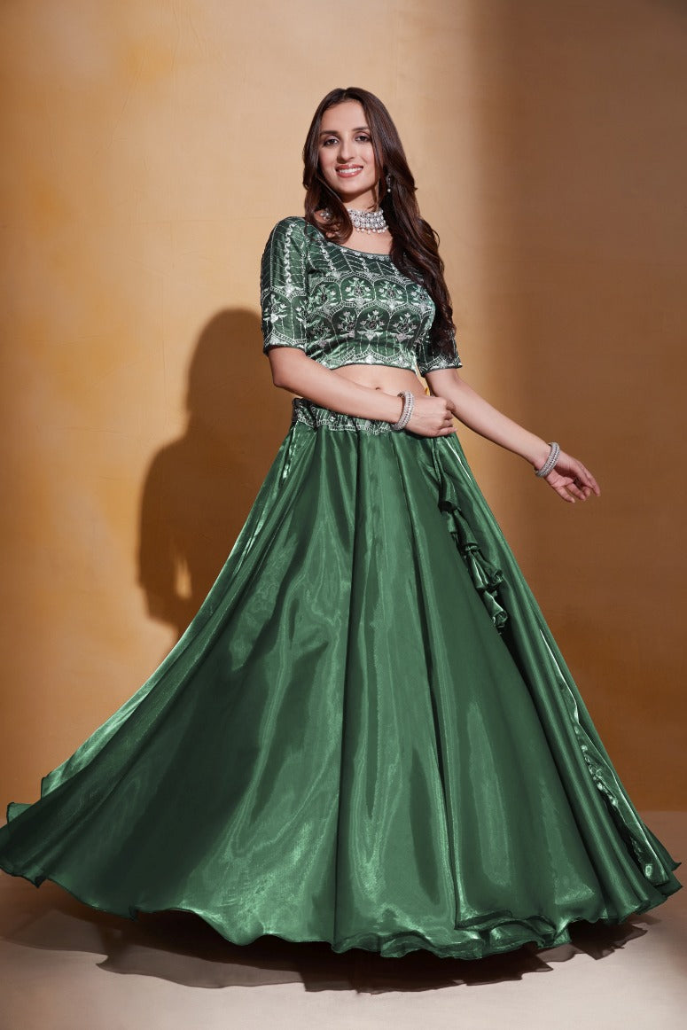 New Semi Stitiched Lehenga Choli