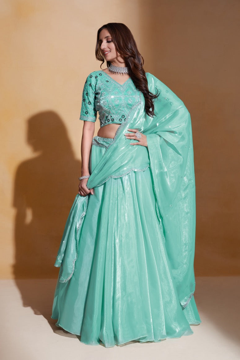 New Semi Stitiched Lehenga Choli