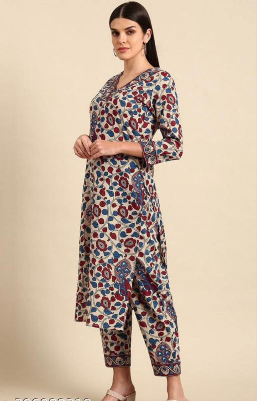 New Cotton Kurti With Duppatta