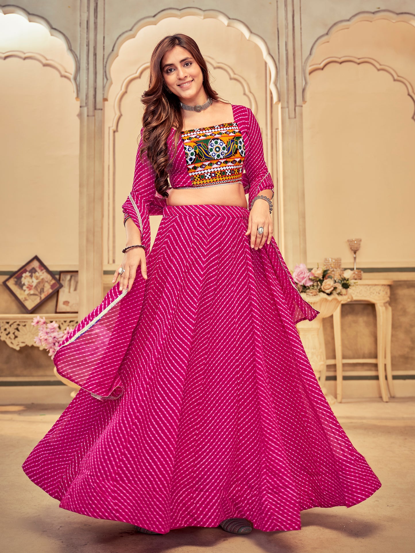 New Semi Stitiched Lehenga Choli