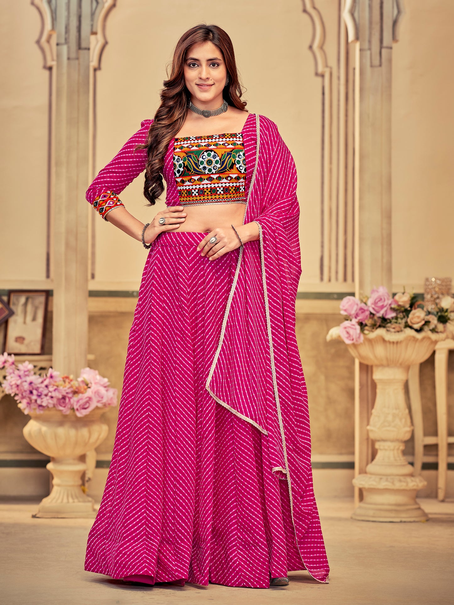 New Semi Stitiched Lehenga Choli