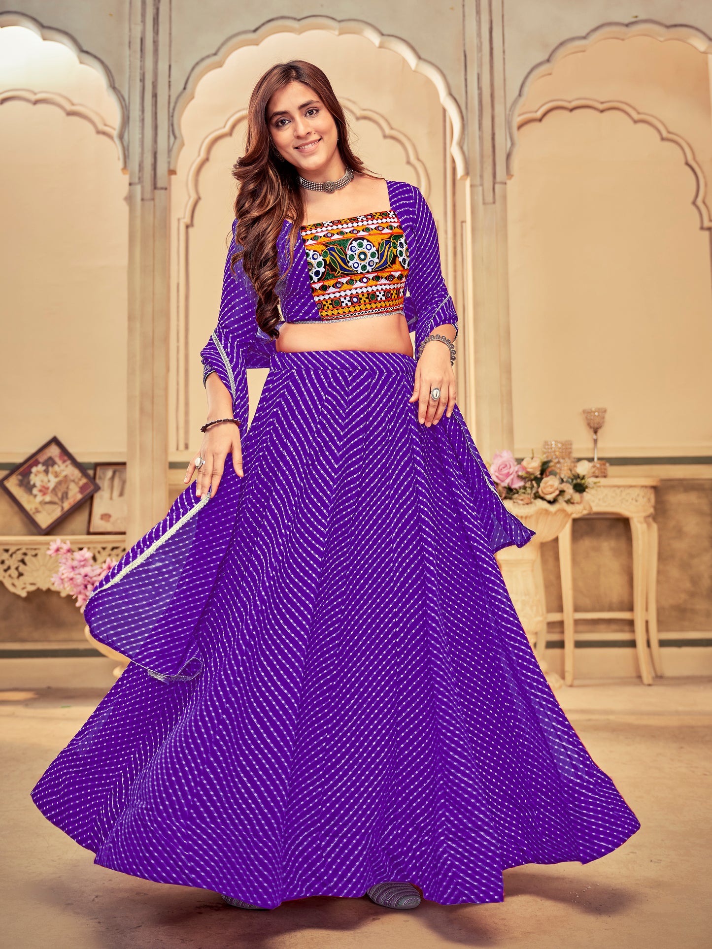 New Semi Stitiched Lehenga Choli