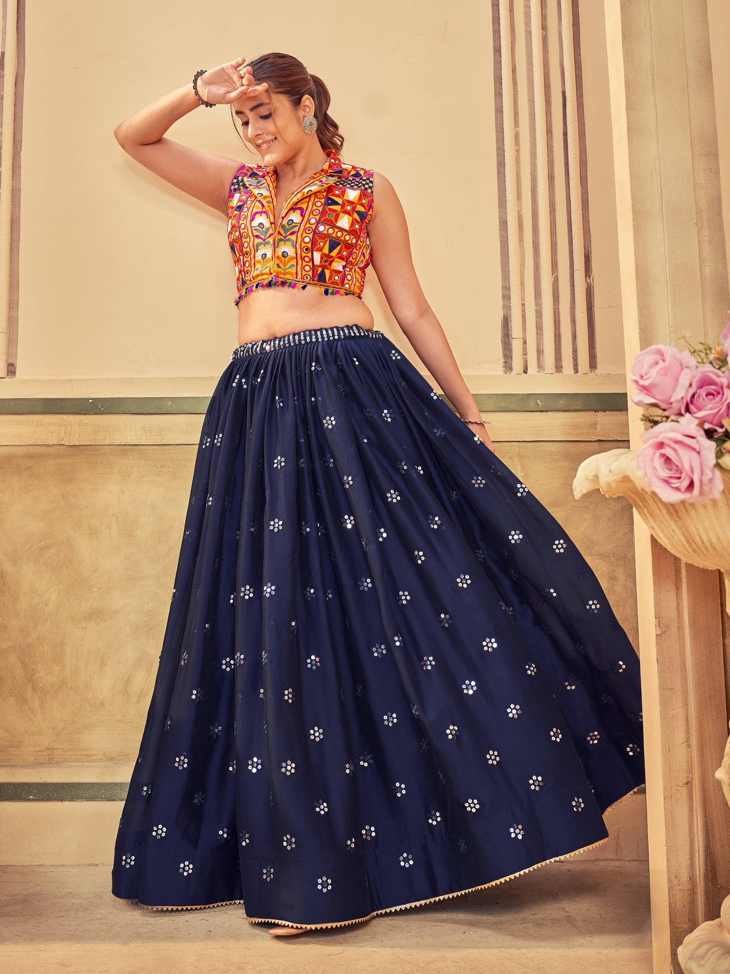 New Semi Stitiched Lehenga Choli