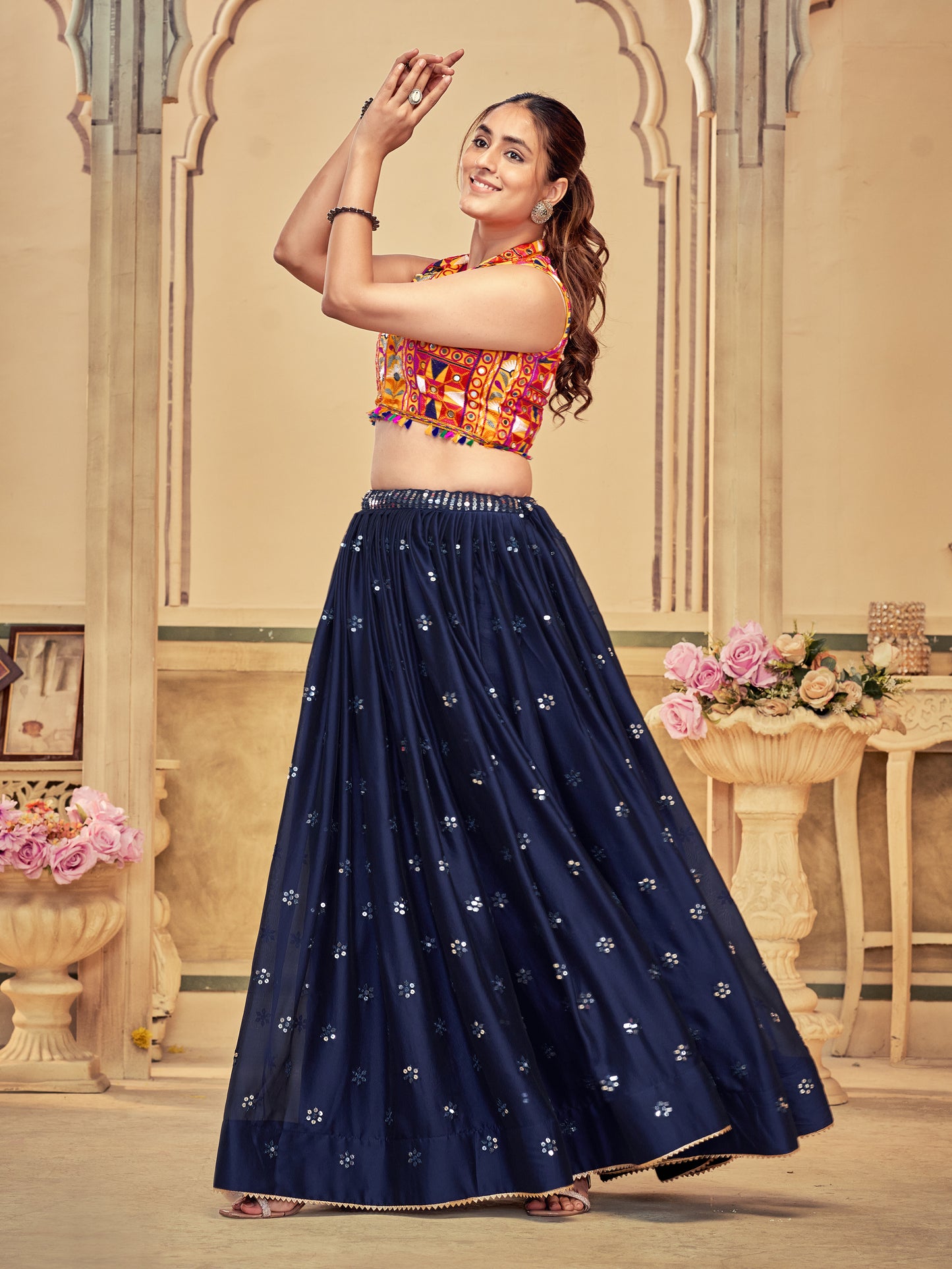 New Semi Stitiched Lehenga Choli