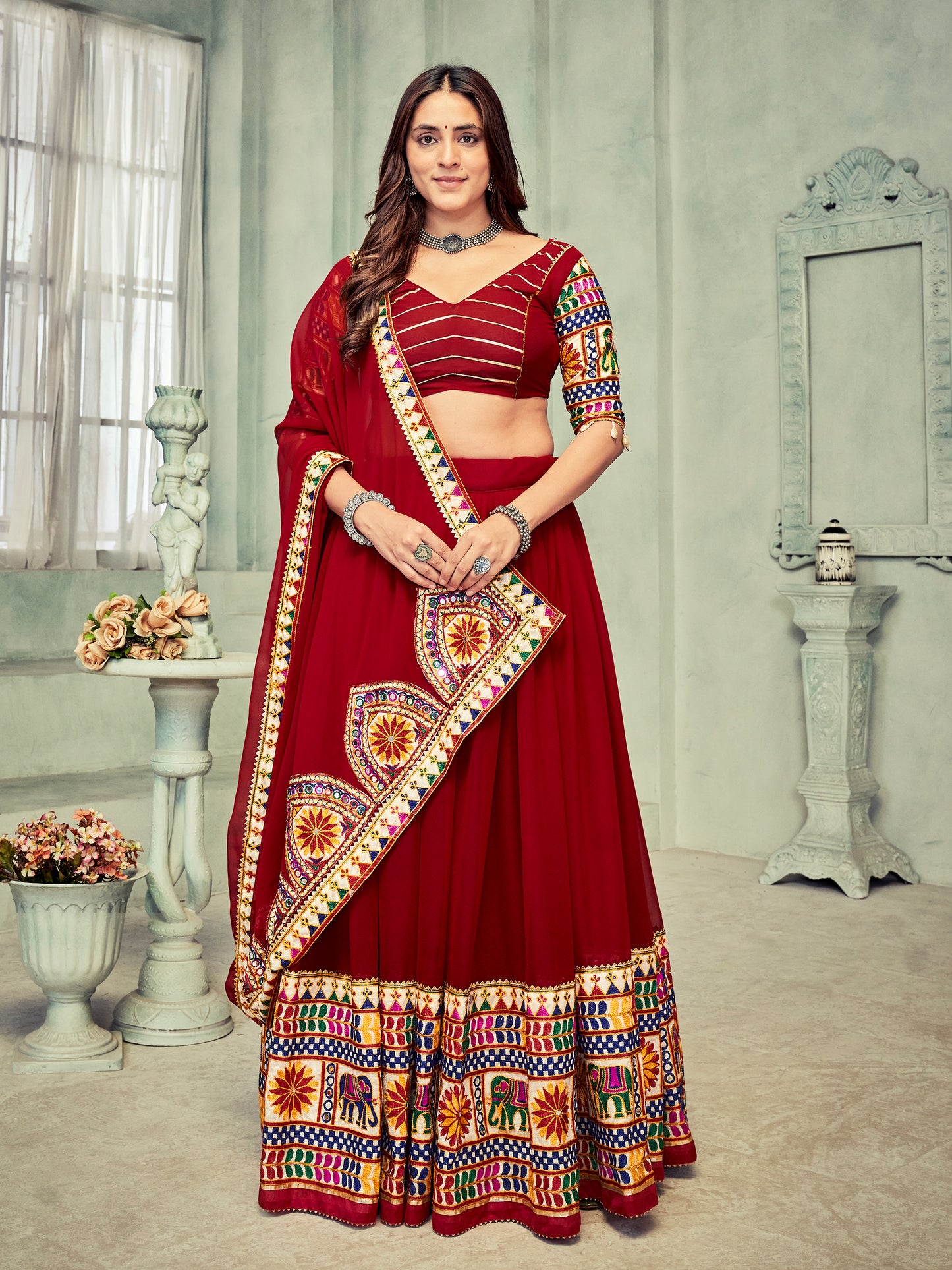 New Semi Stitiched Lehenga Choli